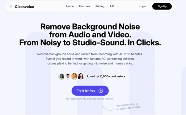 cleanvoice background voice remover