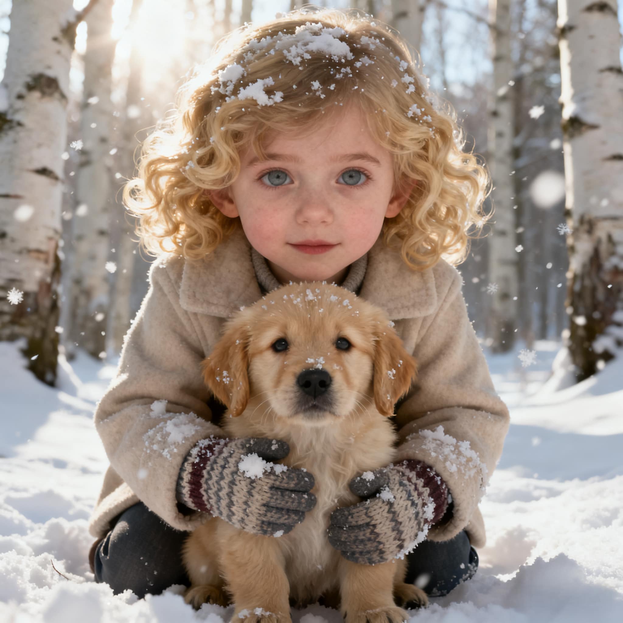 Before Image Girl and Puppy