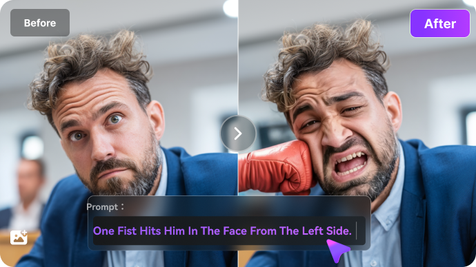 Transform Faces into Funny Punchlines