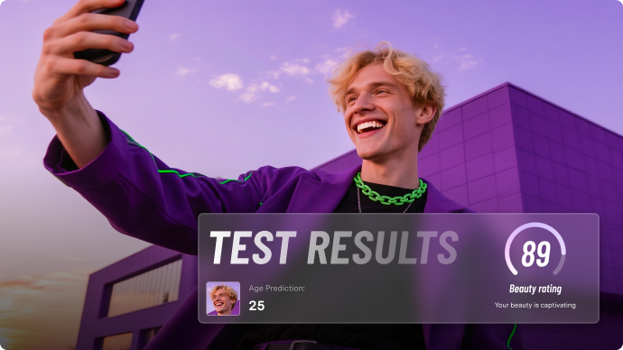 Instant AI attractiveness score preview