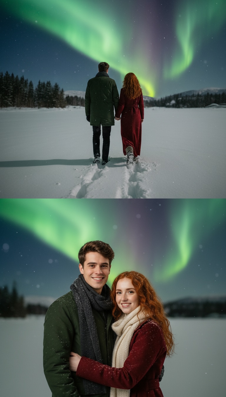 Gemini AI Aurora 2 Frame Couple