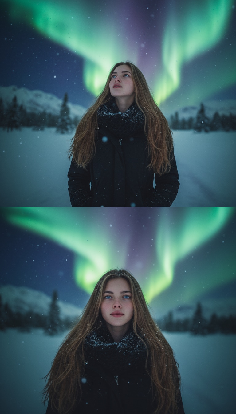 Gemini AI Aurora 2 Frame Single