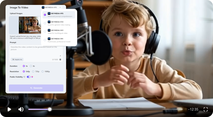 AI Baby Podcast Video – Generate Realistic Talking Baby Videos