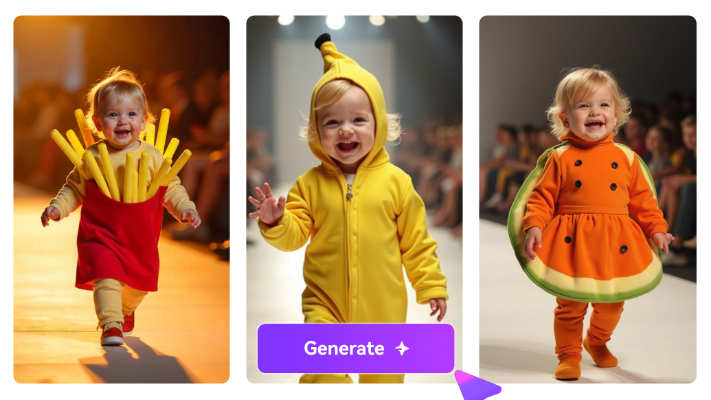 ai baby runway catwalk