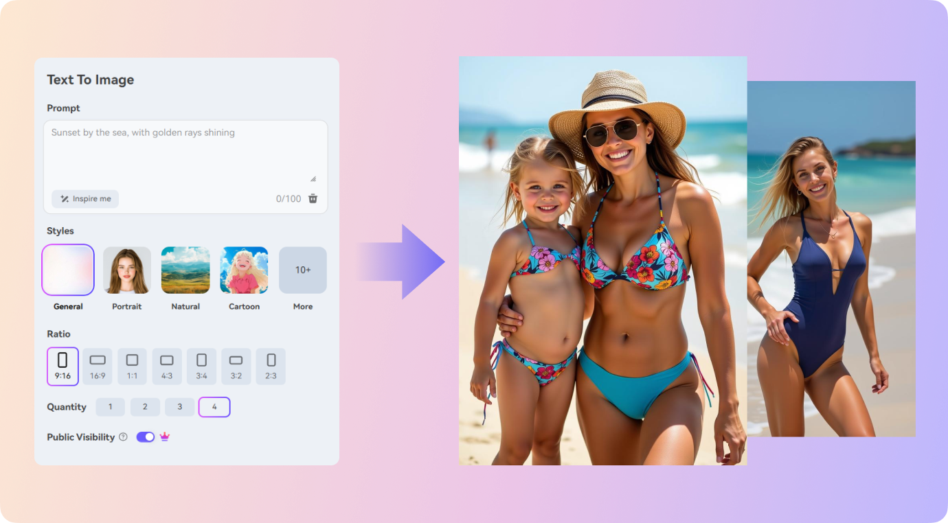transform your text to create ai bikini girls instantly