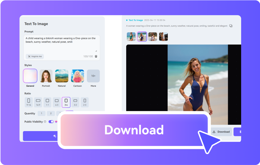 Preview and Download Your Result