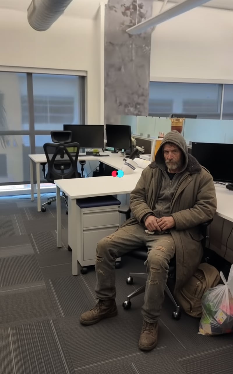 After AI Homeless Man Office Prank