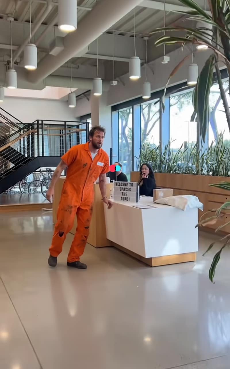 After AI Prison Escapee Office Photo