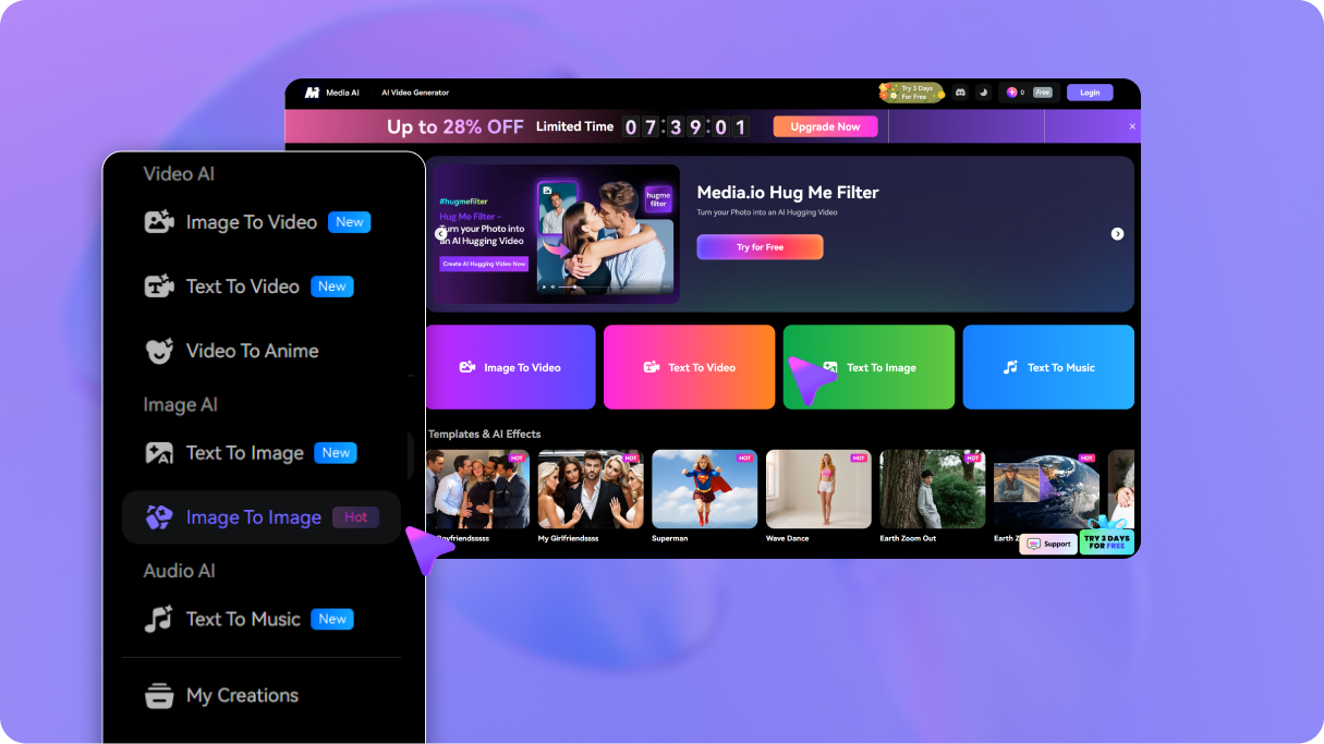 Step 1: Upload an office photo to start the AI boss prank