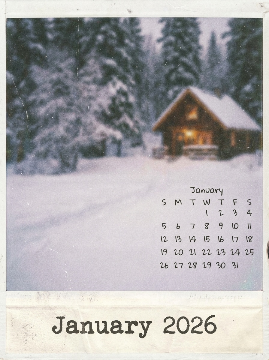 Minimalist designer calendar