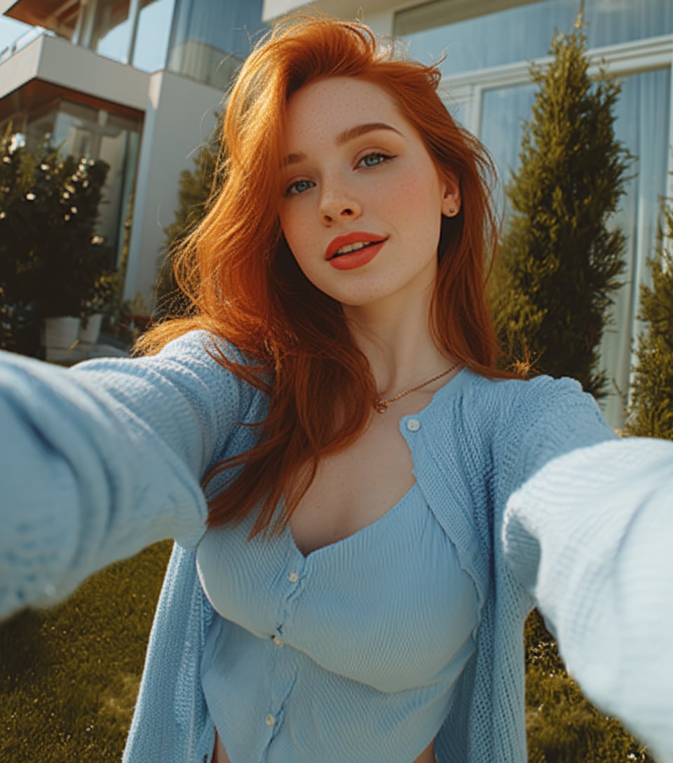 After: natural eye contact restored by AI