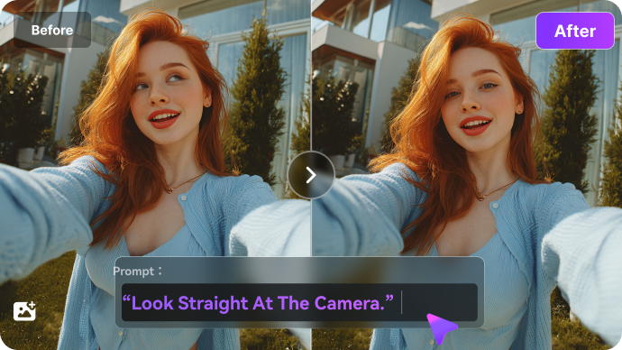 adjust eye contact with AI