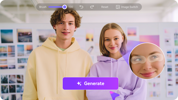 ai eye contact generator online