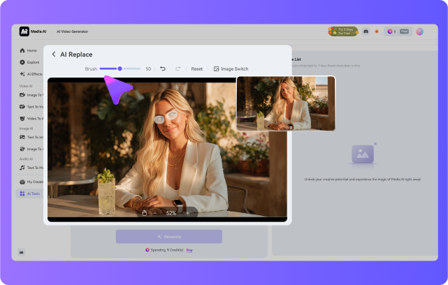 upload image and highlight eye