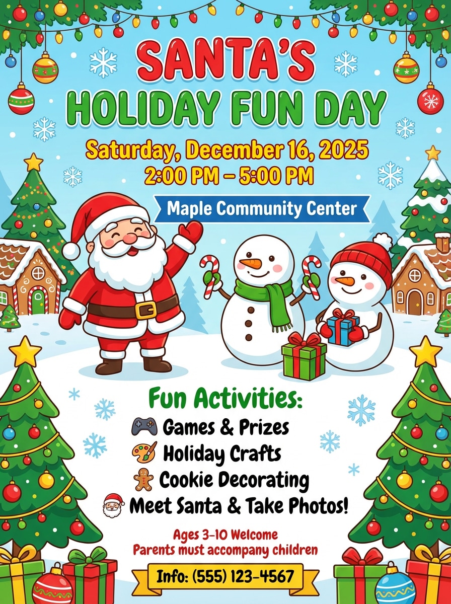 Christmas Kids Event Flyer