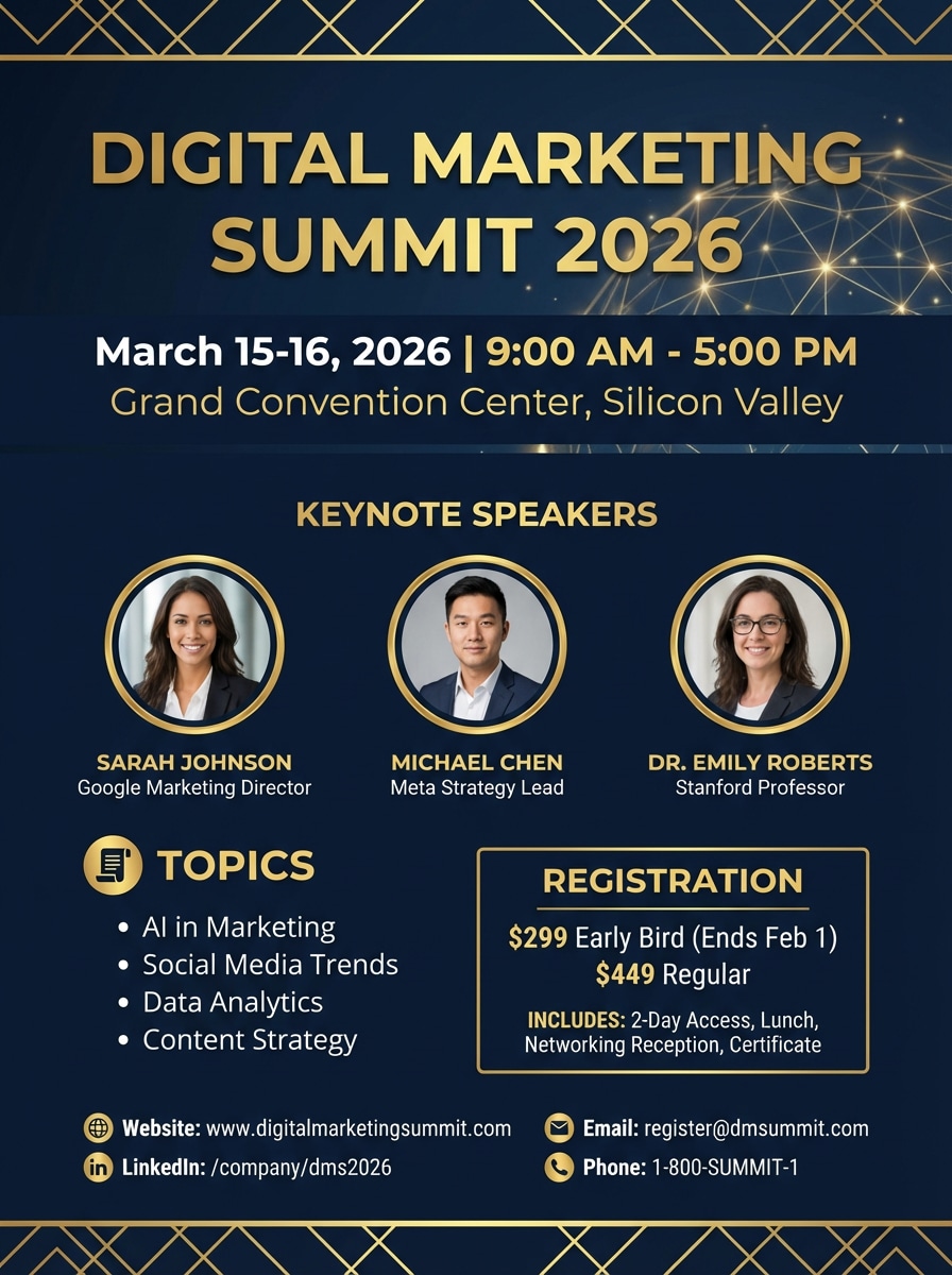 Marketing Summit Flyer