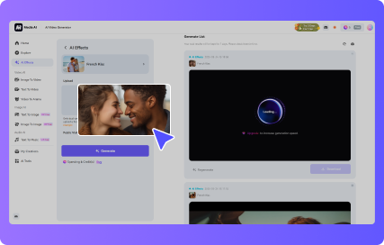 specify ai effect and import image