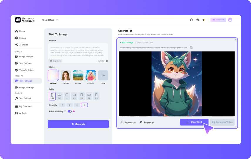 Download or Animate Your Fursona