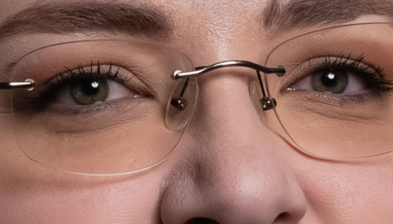 After Image with Glasses Glare Removed at Media.io