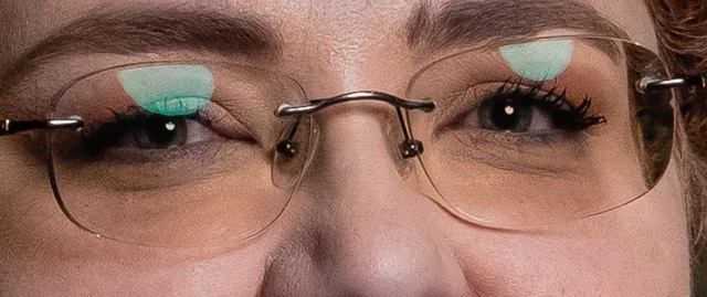 Original Image with Glasses Reflection