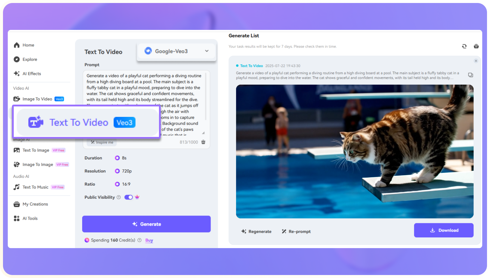 go to ai gymnastics generator