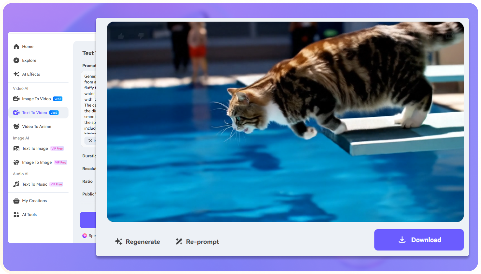 download and share ai gymnastics video