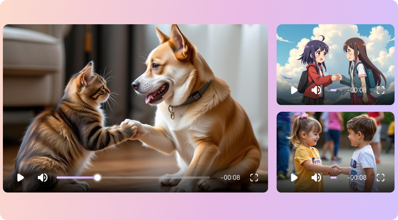 use photos in ai handshake video generator