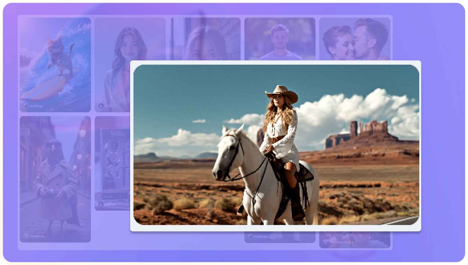 generate ai horse riding video