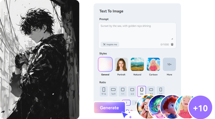manga creator with multiple art styles
