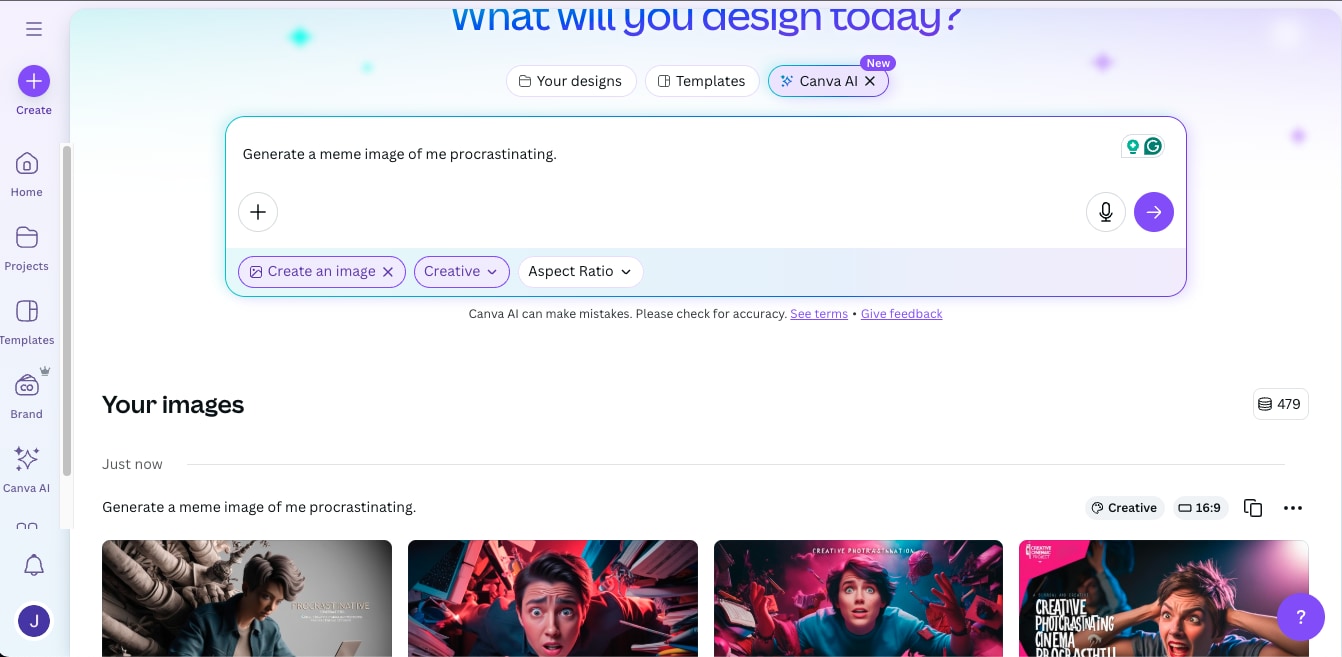 canva AI meme generator