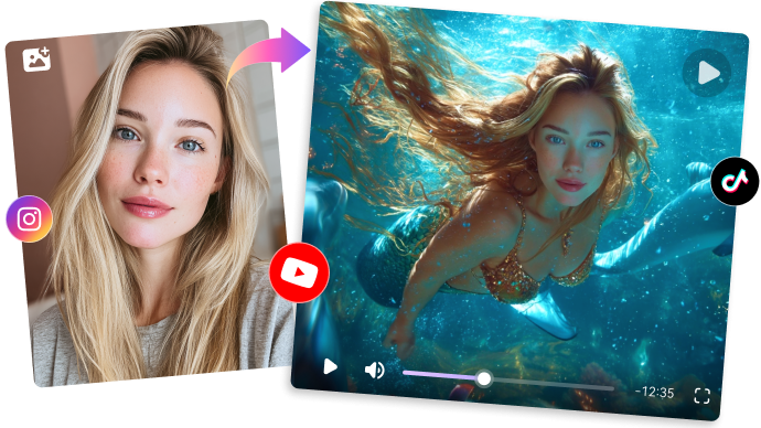 Banner del filtro de sirena con IA