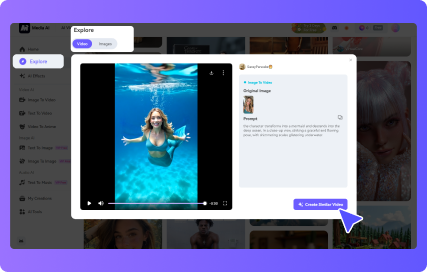 ir al filtro de sirena con ia de media.io