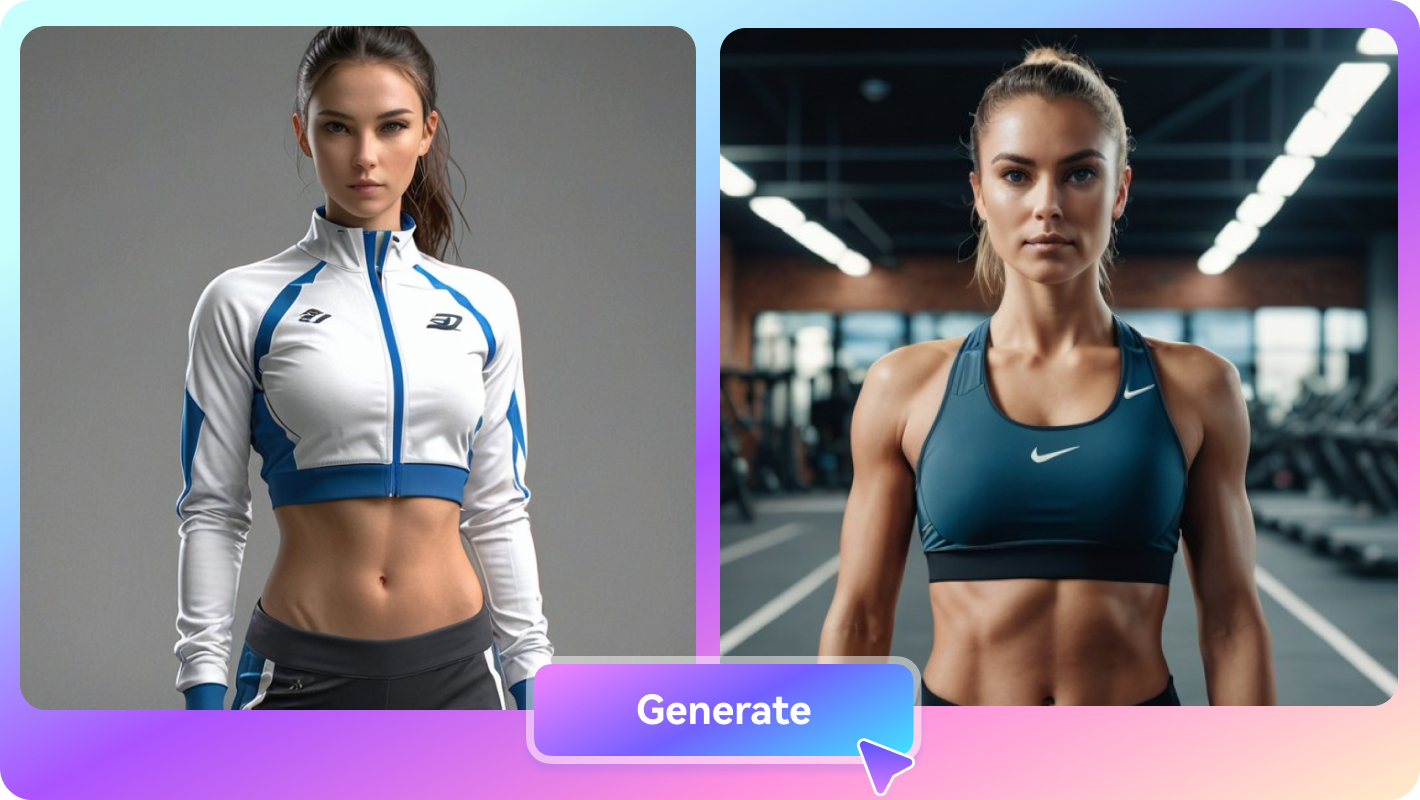 ai female muscle generator