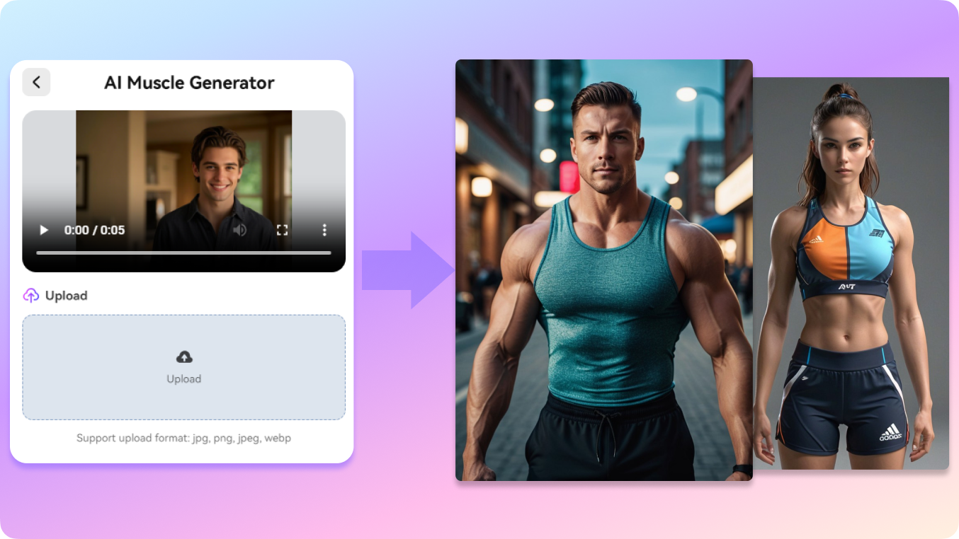  ai muscle video generator