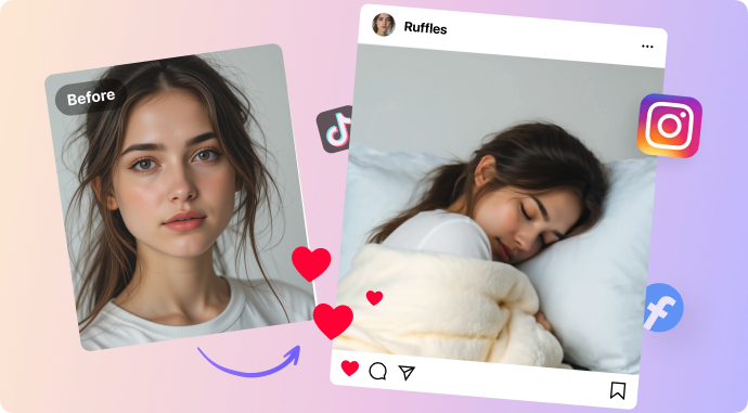 create viral sleep shorts using ai nap filter