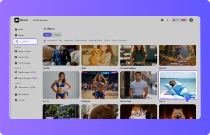 access media.io ai video effect