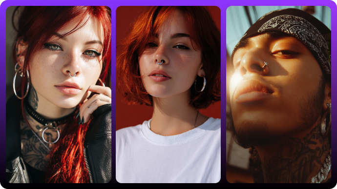 AI nose ring style explorer
