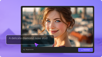 Step 3: Generate and download your AI nose piercing result