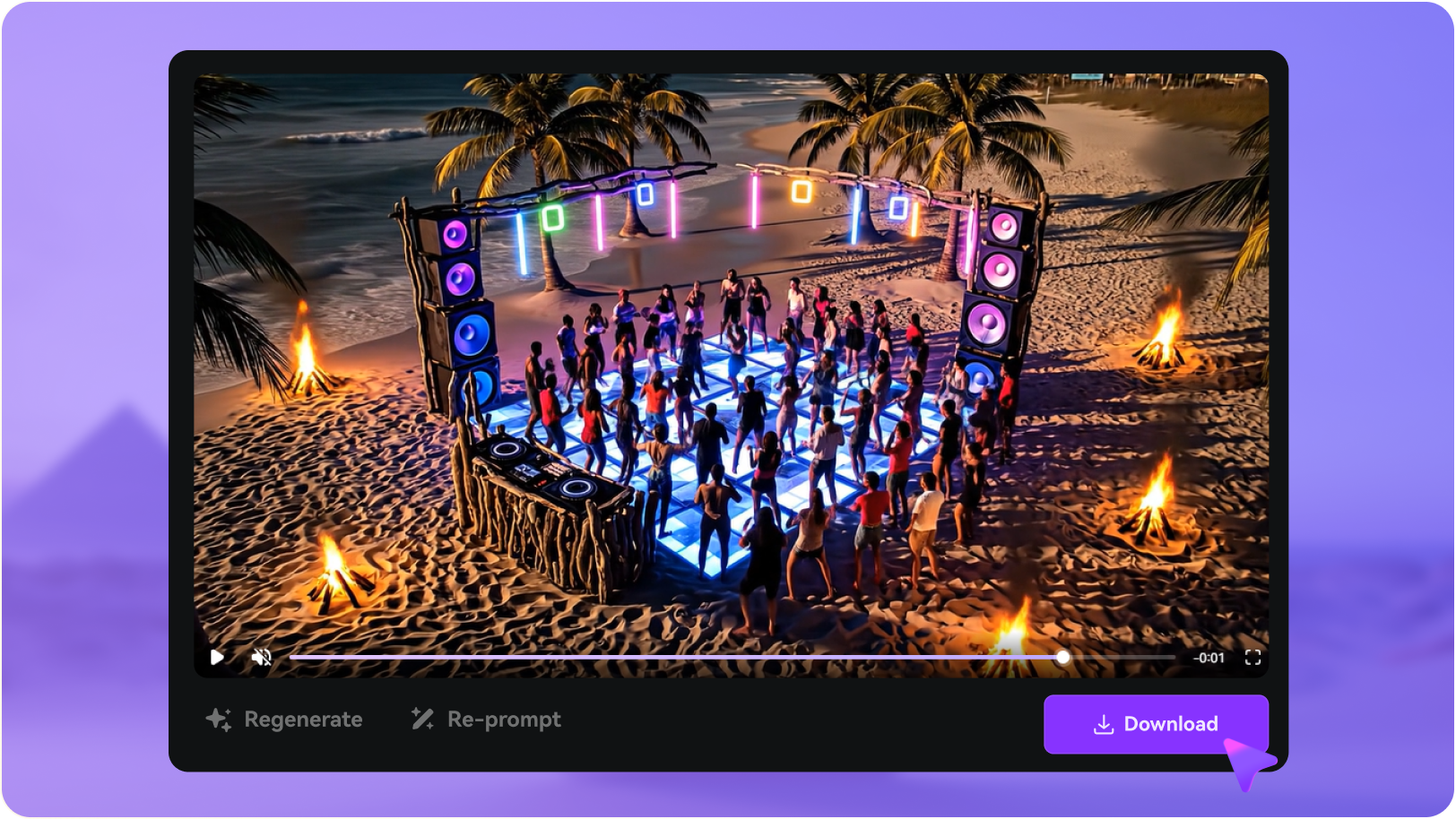 generate party video with ai