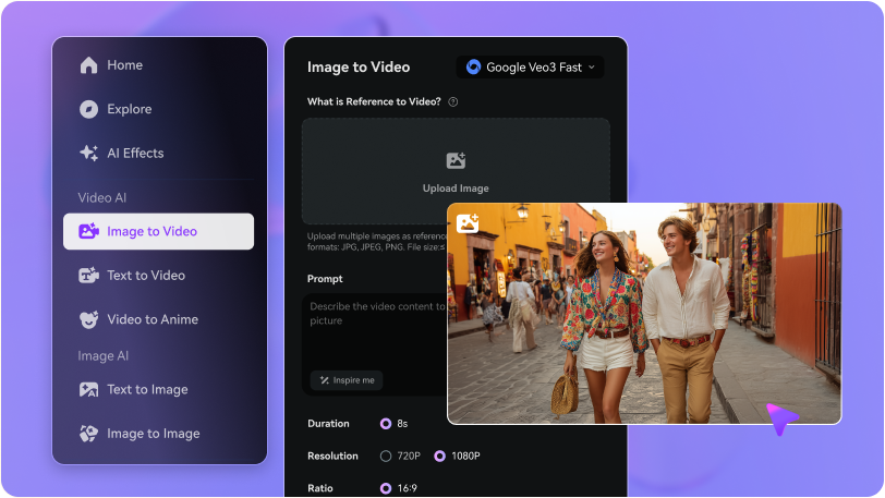 Step 1: Open Media.io Image-to-Video AI
