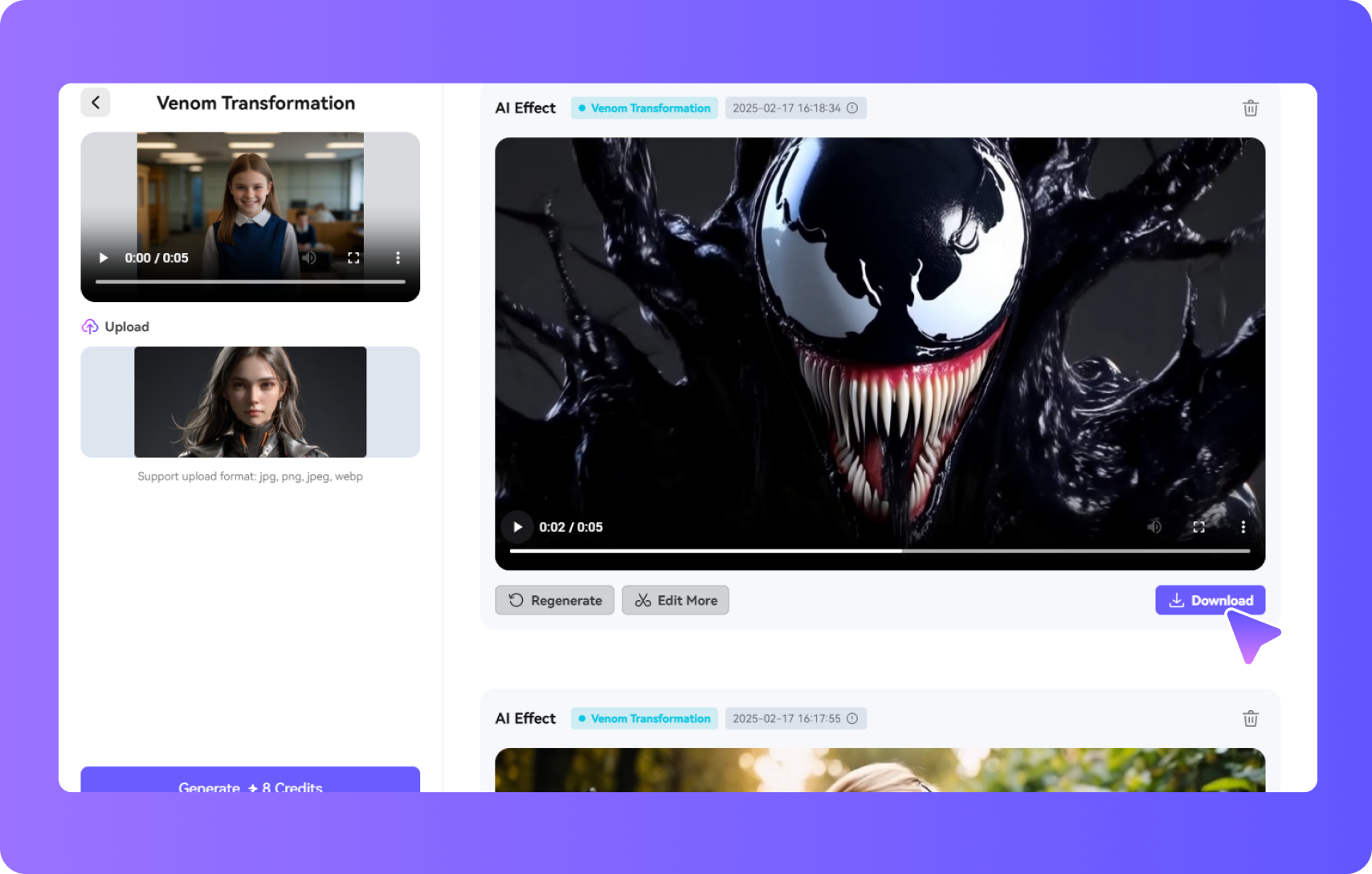 generate and download