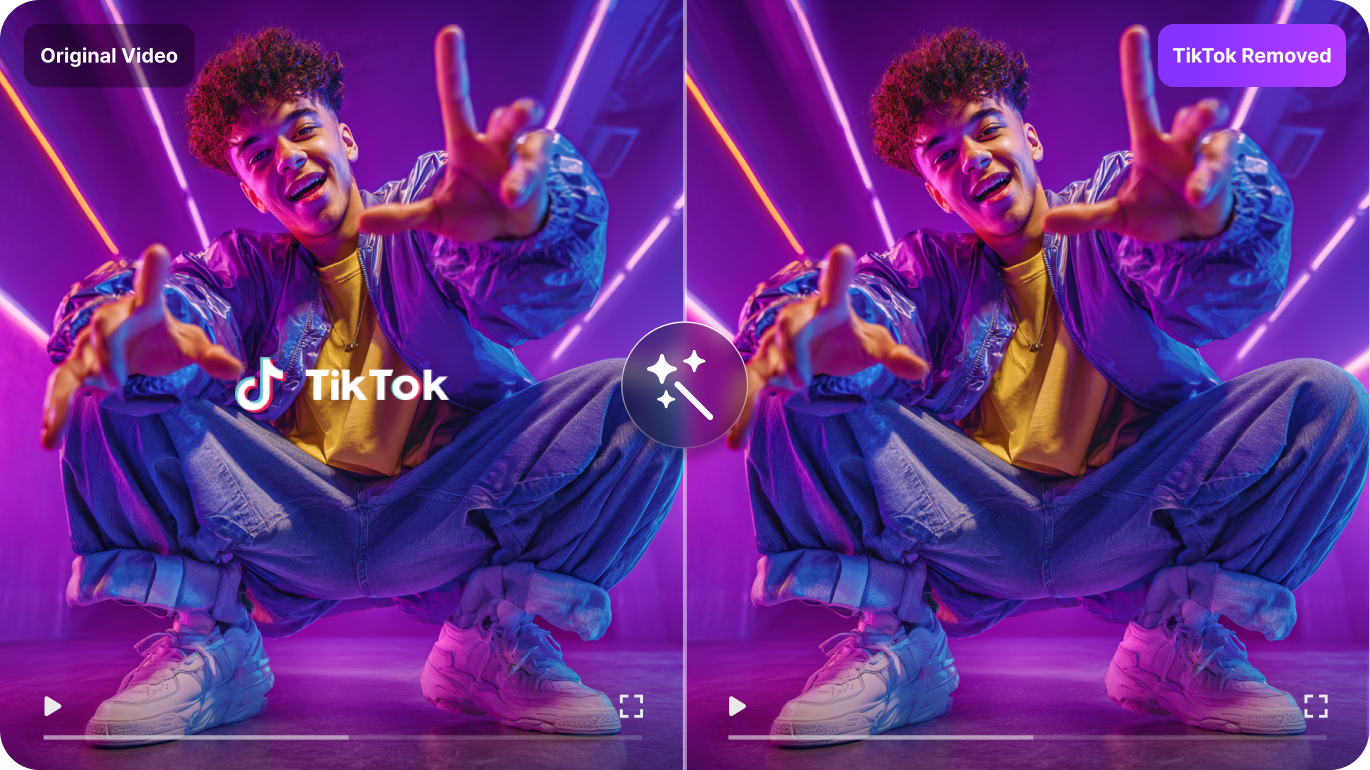 AI removes TikTok logos