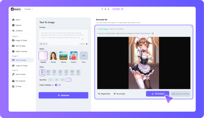 download ai-created waifu images