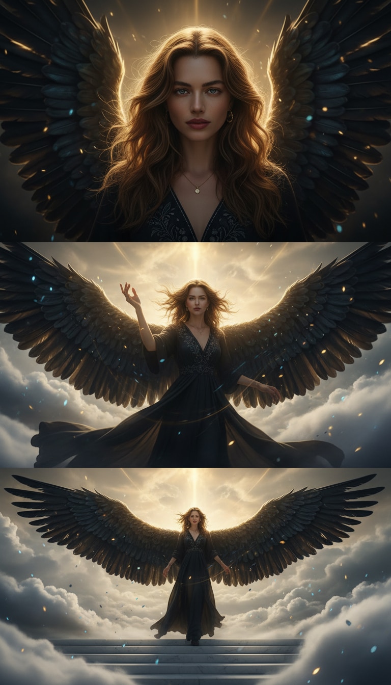 Gemini AI dark angel 3 frame