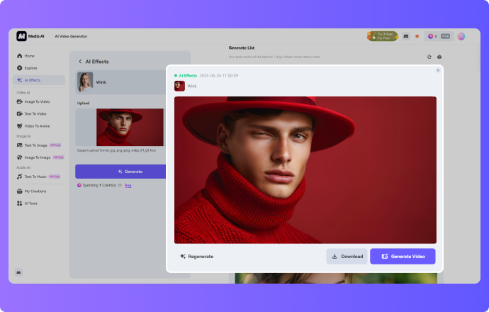 generate and download