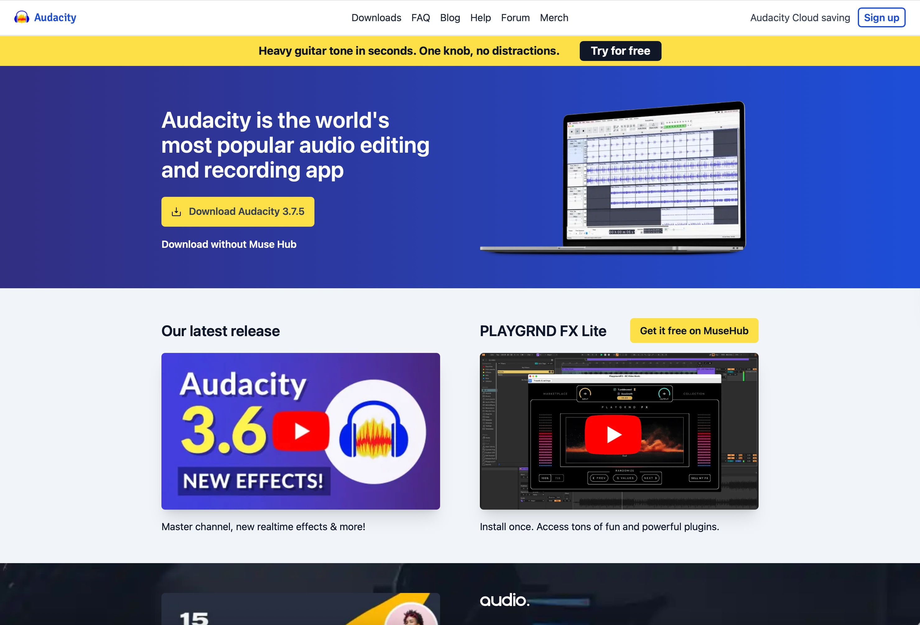 Audacity Blue Remover Webpage