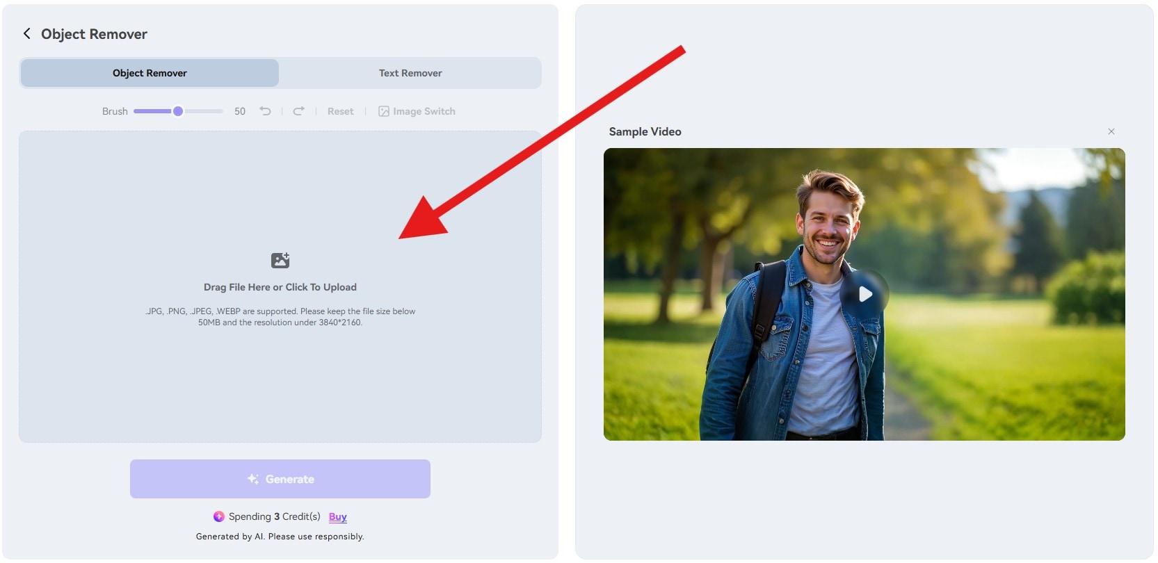 upload image to remove drawing online