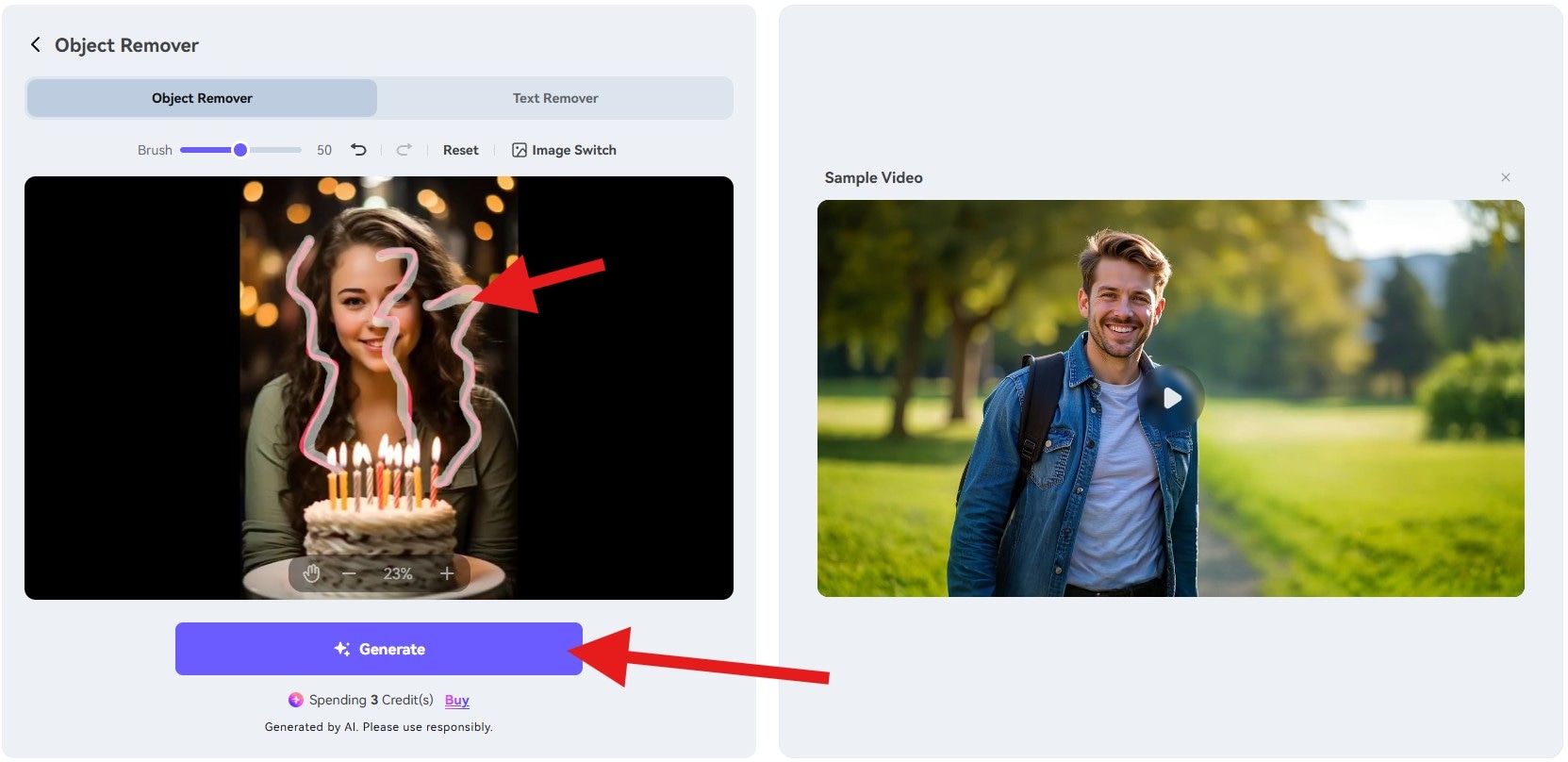 remove snapchat scribbles with mediaio online