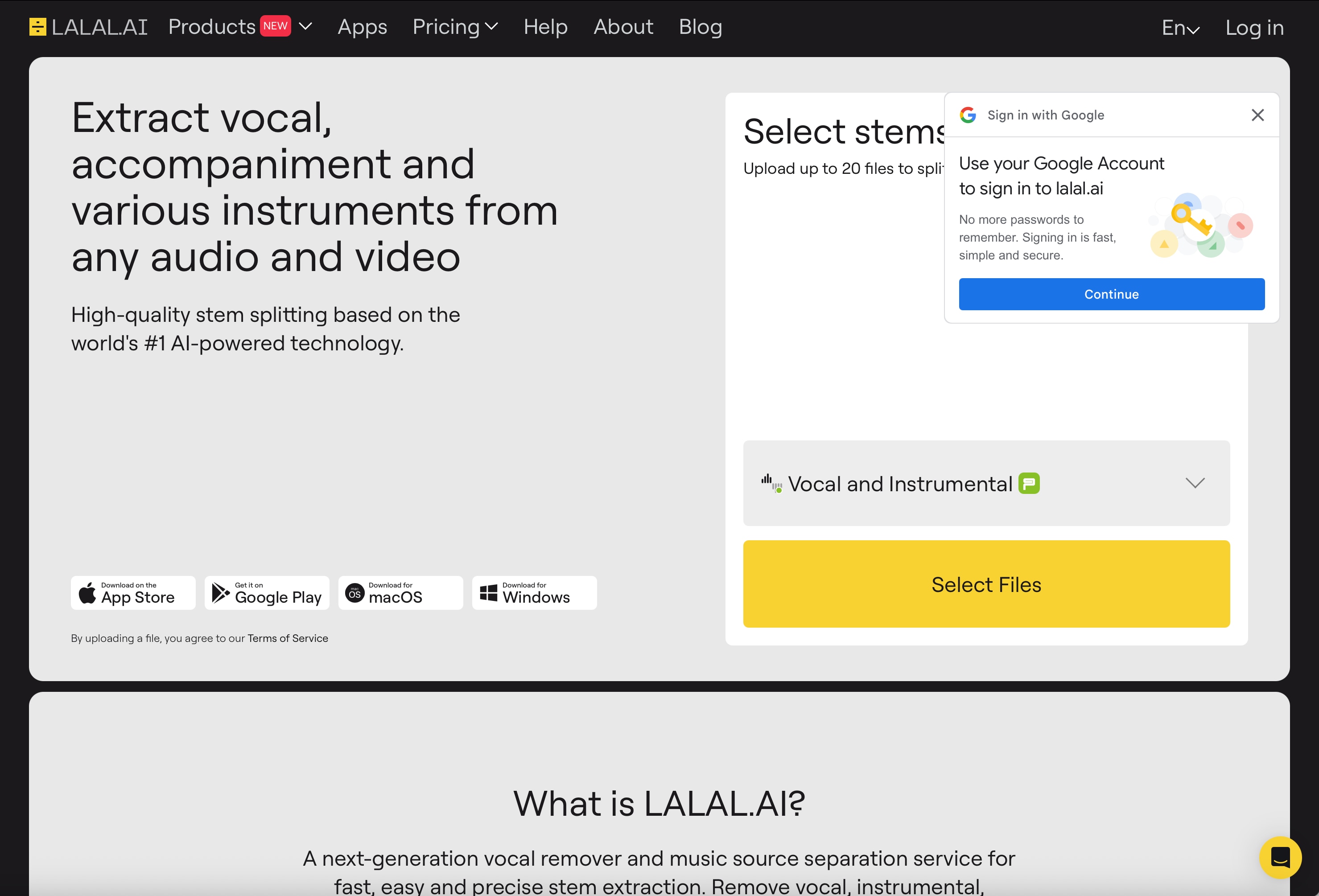 Lalal.ai Black Yellow Karaoke Maker