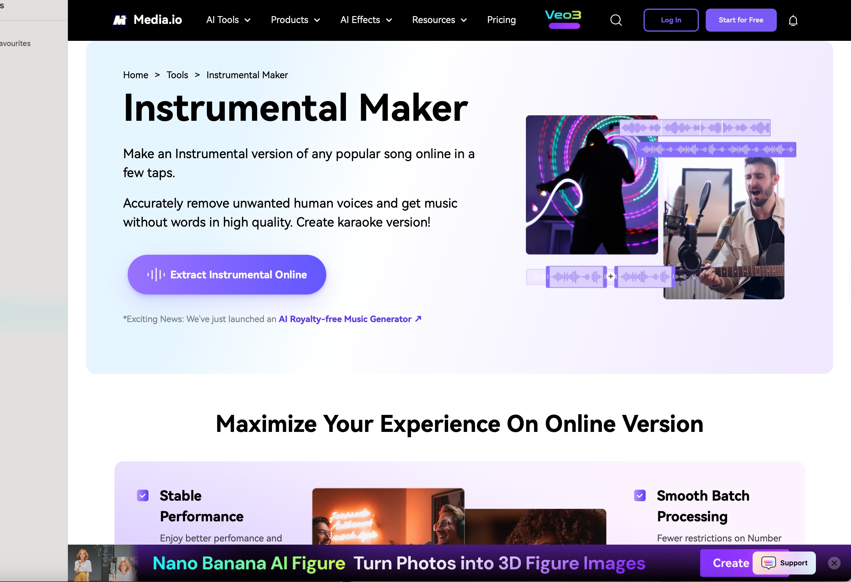 Media.io AI Instrumental Maker AI